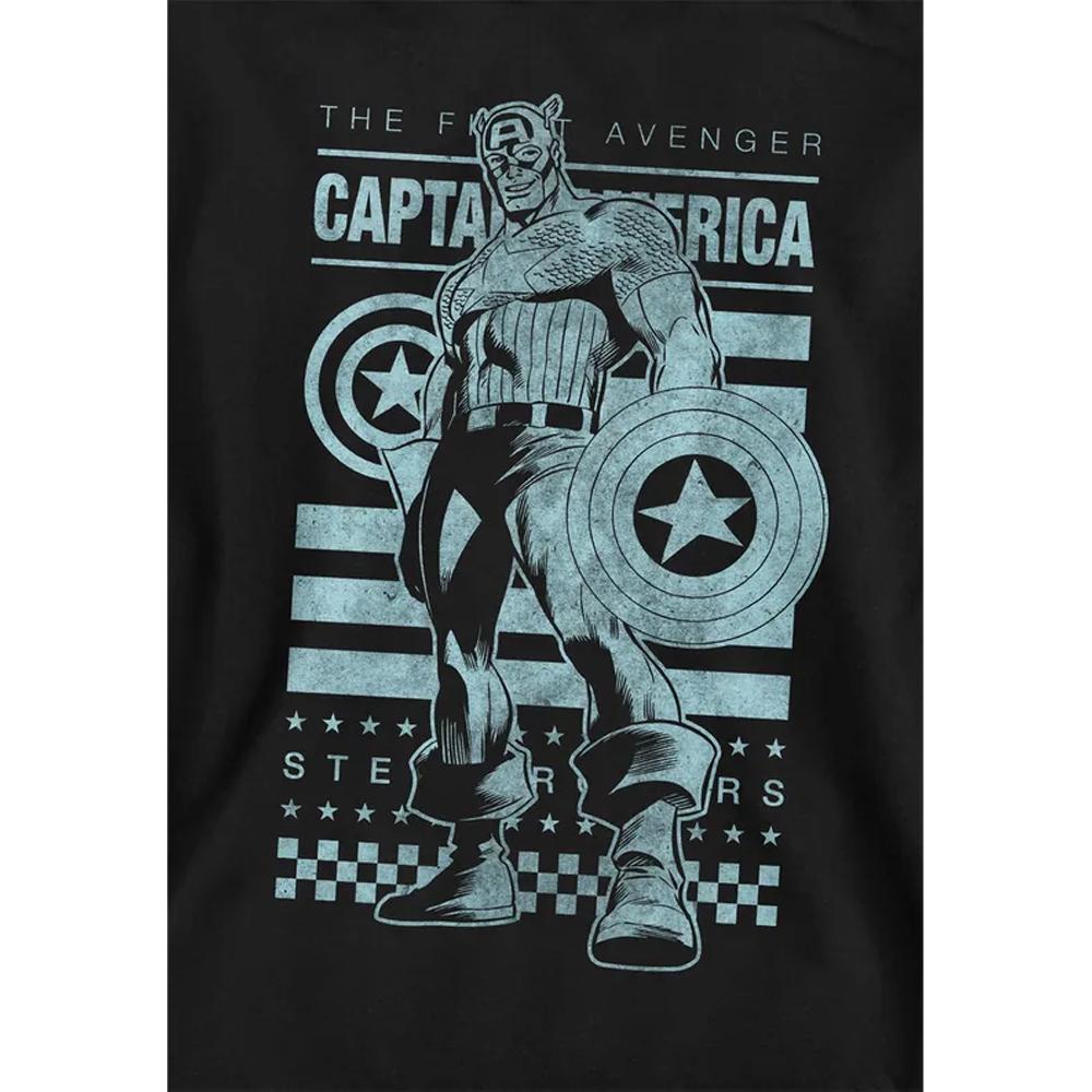 Captain America Childrens/Kids Stars And Stripes Pull Over Hoodie