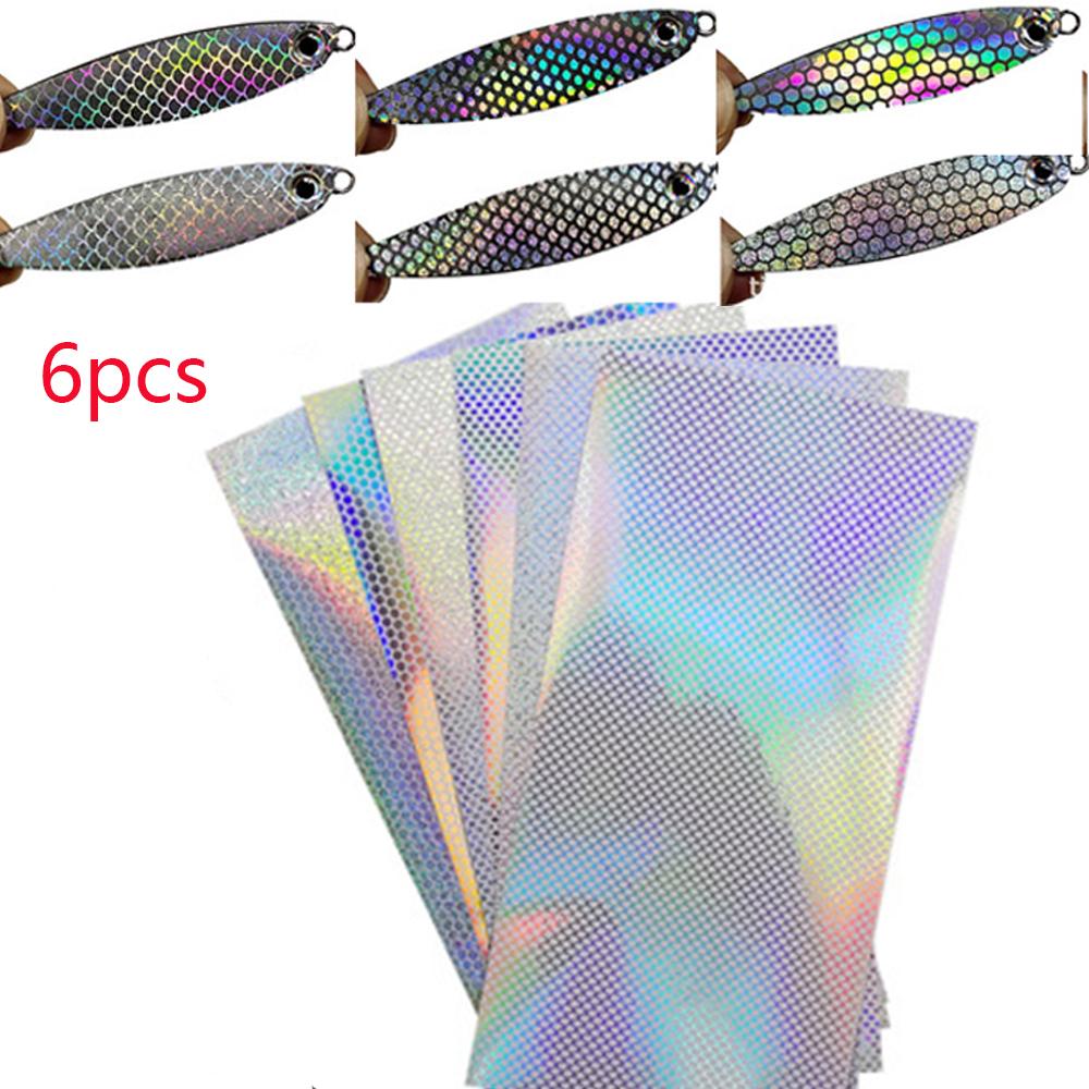 Baits Fishing Lure Flash Tape Fly Tying Material Change Color Sticker Holographic Adhesive Film