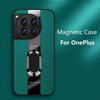 Магнитный чехол для OnePlus 12 12R 11 R ACE 3 Pro Ace2 с кольцом, задняя крышка, OnePlus12 5G One Plus ACE3 Pro, кожаный силиконовый бампер
