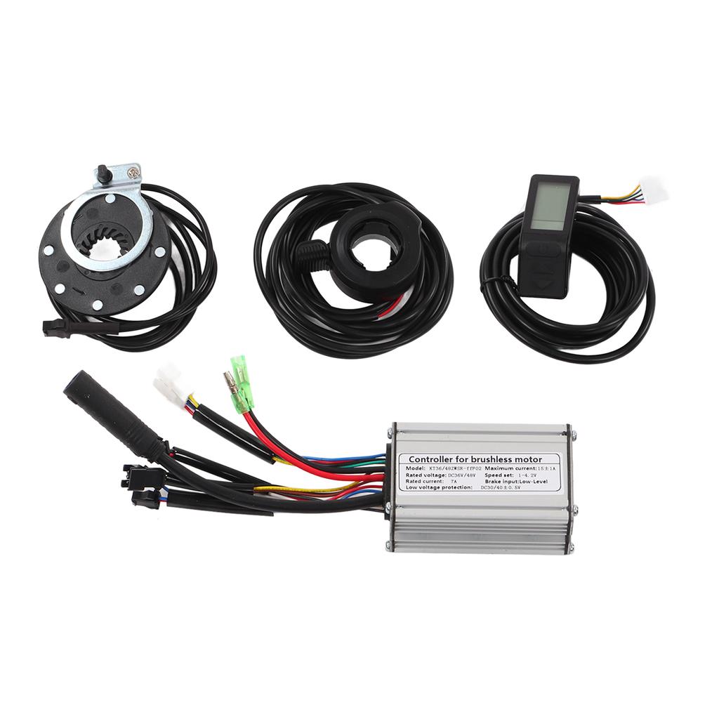 36V48V 250W 15A бесщеточный велосипедный двигатель квадратной формы контроллер комплект с ЖК-панелью 4 130X Thumb