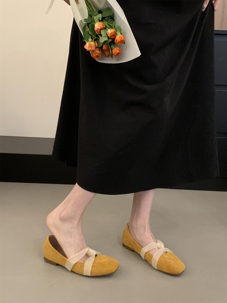 2025 Новые Милые Симпатичные Удобные Туфли Для Женщин Летние Лоферы с Бантиком Милые Повседневные Балетки Женская Обувь На Низком Каблуке Балетки на Мягкой Подошве