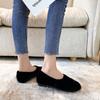 Fashion New Arrival Women's Winter Fluffy Flat Bottom Shoes Soft-Sole Short Plush Flat Peas Shoes