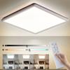 Ultra-Thin Led Square Ceiling Lamp With Remote Control Dimming And Color Adjustment, Modern Simple Three-Proof Lamp For Living Room And Bedroom
