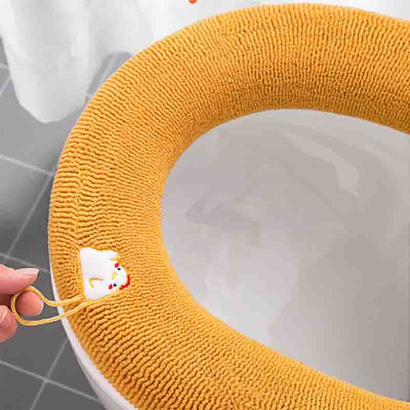 Коврик для унитаза Home Four Seasons Universal Toilet Cover Туалетная шайба Симпатичная зимняя утолщенная подушка для сиденья Подушка-кольцо для унитаза
