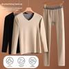 Men's Seamless Thermal Suit with German Velvet - Warm, Thick Base Layer Pajamas for Fall and Winter