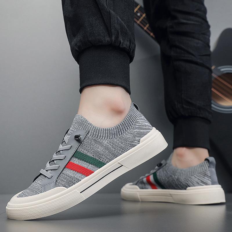 Fashion Men's Board Shoes Summer Breathable Mesh Soft Sole Outdoor Leisure Sneakers Platform Tennis Trendy Sports Walking Shoes 39-44