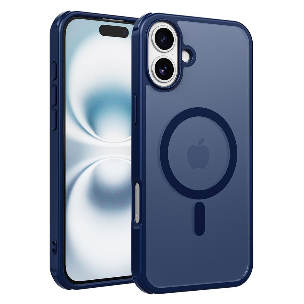 For iPhone 16 Plus Magnetic Case Compatible with MagSafe TPU+PC Phone Cover -  Grey