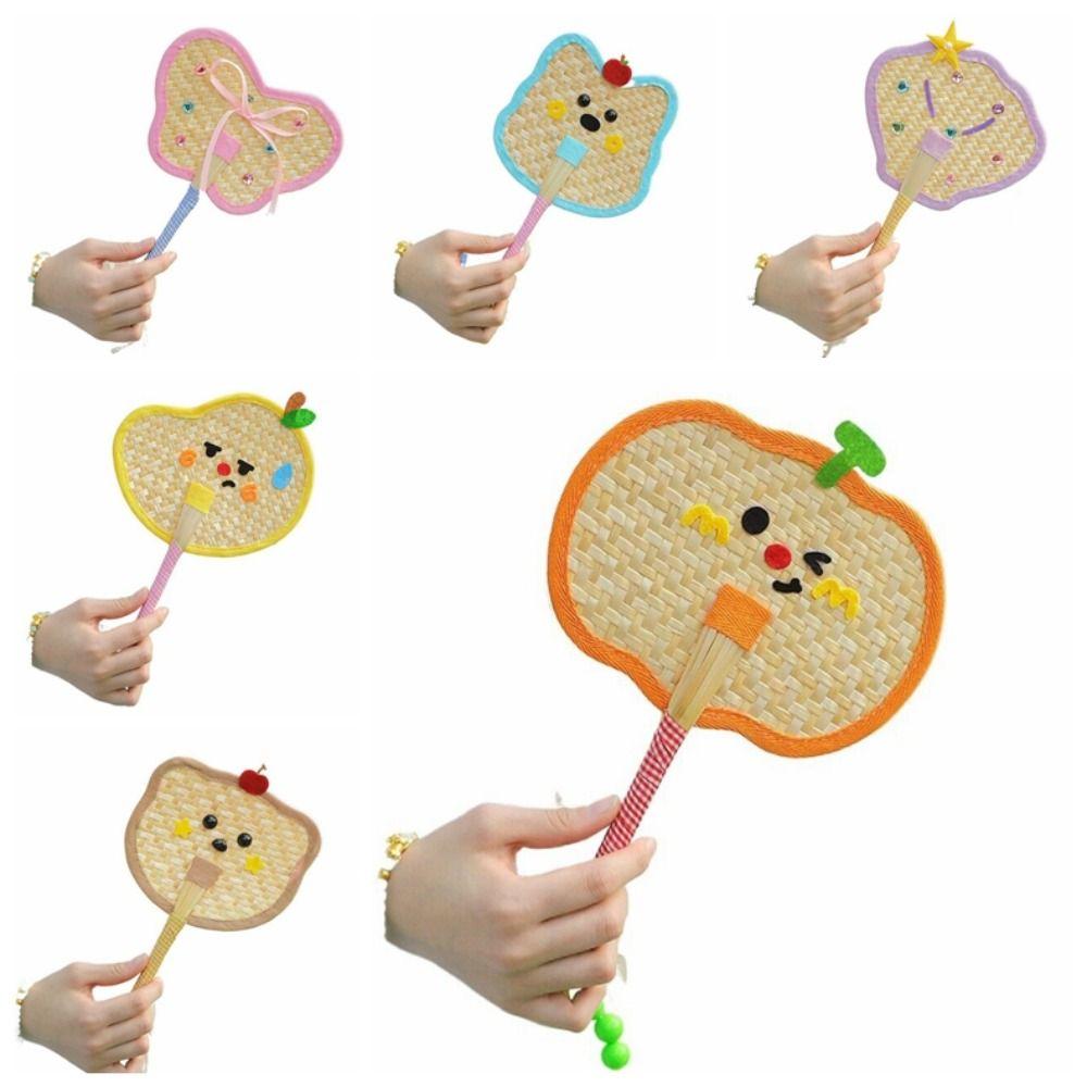 Hand-cranked Pu Fan Bamboo Craft Fan New Handheld Fan Home Decor