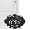 Double-sided Door Hanging Pendant Open/Closed Wooden House Sign Double Business Sign Home Decor