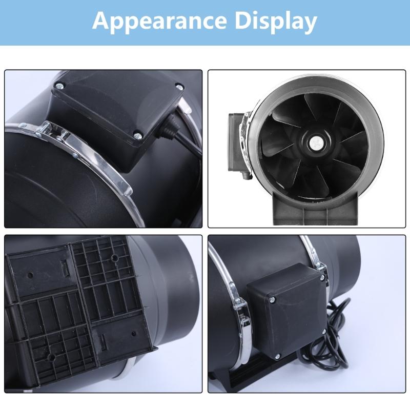 6" Plastic Ventilation Exhaust Fan Compact 150mm Plastic Ventilator Fan Simple Install for Improved Home Air Quality