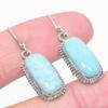 Natural Republic Larimar Gemstone 925 Solid Sterling Silver Earring 1.50" u3P67