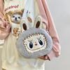 Cartoon Kawaii Labubu Shouder Bags Cute Versatile Plush Doll Backpack For Women Girls Simple Crossbody Bags Gifts