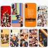 Жесткий чехол для телефона с аниме комиксами Haikyuu для Iphone 6S 5 SE 2020 Funda X XR 10, чехол для мобильного телефона XS 12 11 Pro Max 13 Mini 7 8 6 Plus Shell