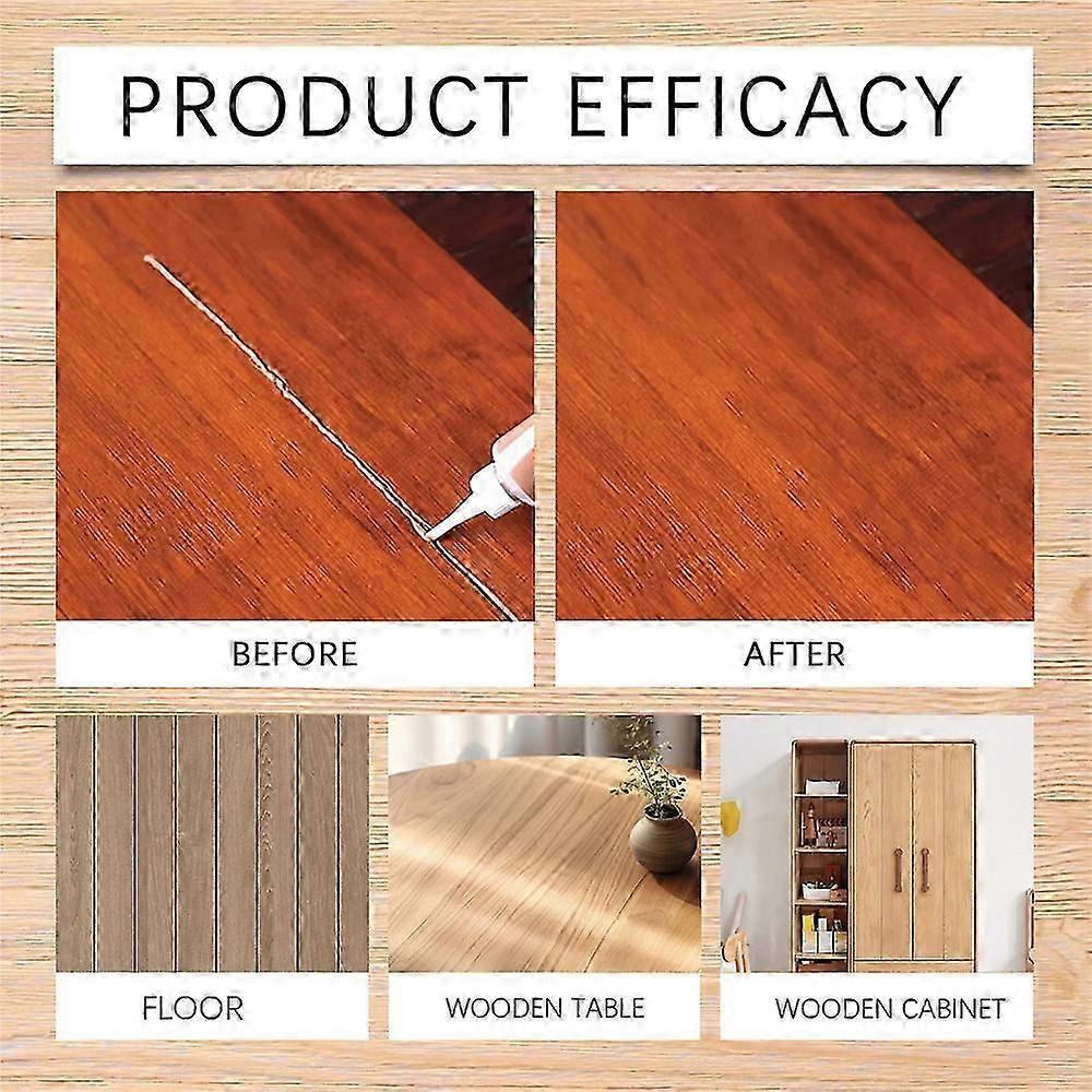 Wood Furniture Repair Kit, 10 Colors Filler Cream, Scratch & Stain Fix, Natural