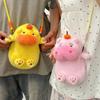 Persimmon Capybara Plush Crossbody Bag Phone Pouch Cartoon Plush Shoulder Bag School