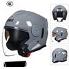Men's Motorcycle Helmet 3/4 Half Helmet Helmet Cycling Helmet Bluetooth Headset Electric Bike Riding Helmet