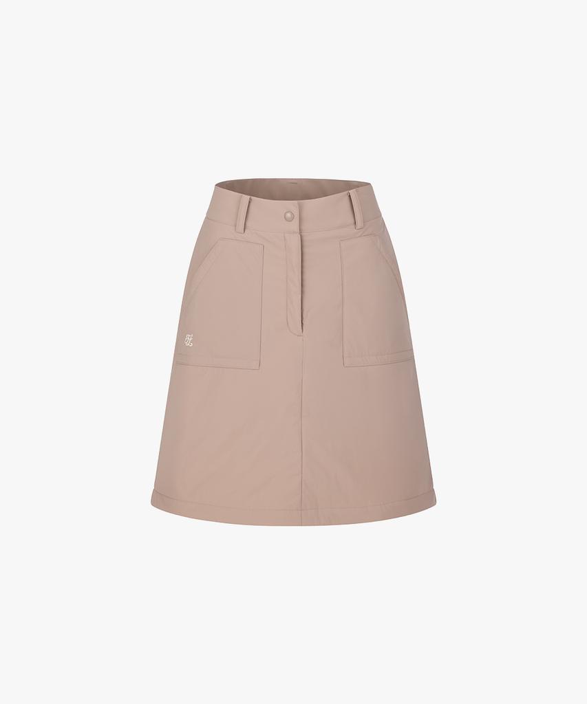 FAIRLIAR GOLF Padded Flare Skirt (Cocoa)