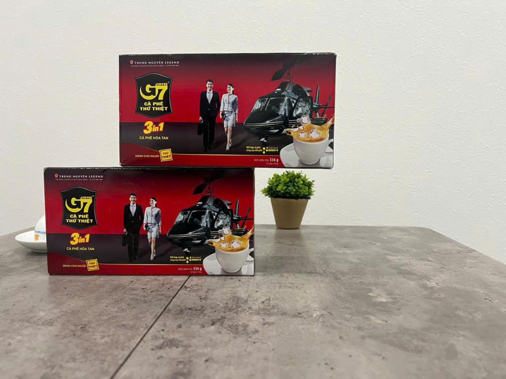 ACNTECH Instant Coffee (16g X 21 Bags X 3 Boxes) Authentic Vietnamese Coffee with Milk and Sugar Savory Medium Roast Flavor Individually Wrapped