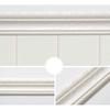 90"x 3" Самоклеящийся Гибкий Пенопластовый Молдинг, 3D Липкие Декоративные Настенные Линии Бордюр для Обоев для Дома, Офиса, Гостиницы DIY Декорация, Белый