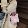 Embroidery Donut Nylon Bag Women's New Fashion Mini Commuter Bag Shoulder Messenger Bag