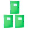 3 Pcs Polypropylene File Folder A4 Letter Size Document Holder Plastic Paper File Folder for School Office Business Home