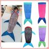 Children Shark Sleeping Bag Ultra-soft Fluffy Flannel Fishtail Blankets Kids Boys Girls Wearable Sleepsack Cozy Fluffy Sleep Bag