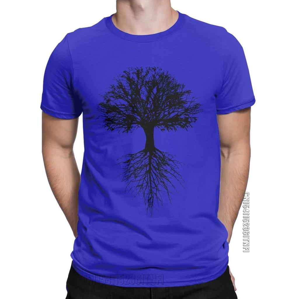 Awesome Tree of Life T-shirt Men's O Neck Cotton T-shirt Natural Classic Casual Comfort Short Sleeve Summer T-shirt