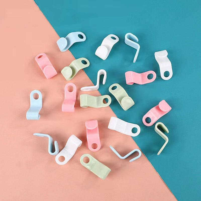 50pcs Mini Clothes Hangers Wardrobe Connector Hooks Space Saving Hanger Extenders Clips for Closet Organizer Connector Hangers