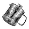 Multifunctional Frying Oil Filter Pot for Kitchen Use Glass Storage Jar with Deep Strainer for Cooking Enthusiasts