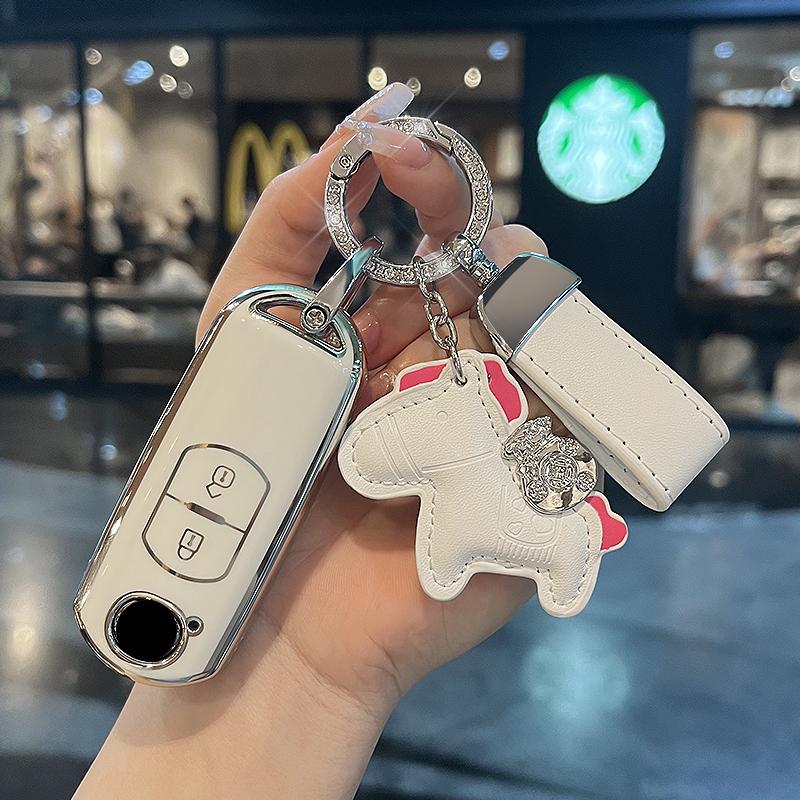 TPU Car Remote Key Case Cover Protect Shell Bag For Mazda 2 3 6 Atenza Axela Demio Alexa CX5 CX-3 CX7 CX-9 CX-30 CX-4 Mx5 Mx30