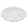 Steamed Fish Plate with Transparent Cover Microwaveable Fish Steamer Pan Cooking Dish for Home Kitchen