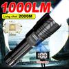 Powerful LED Flashlight Rechargeable Type-c Flashlight High Power Long Range Torch Strong Light Camping Fishing Lantern