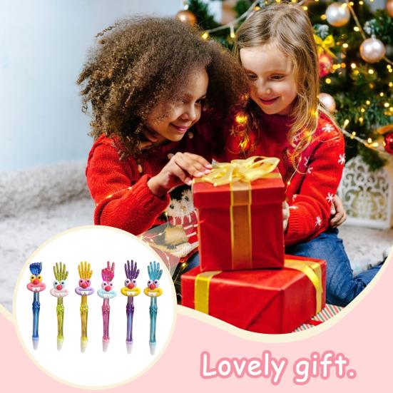 Cute Ballpoint Pens Kids Cartoon Gel Pen With Top Hand