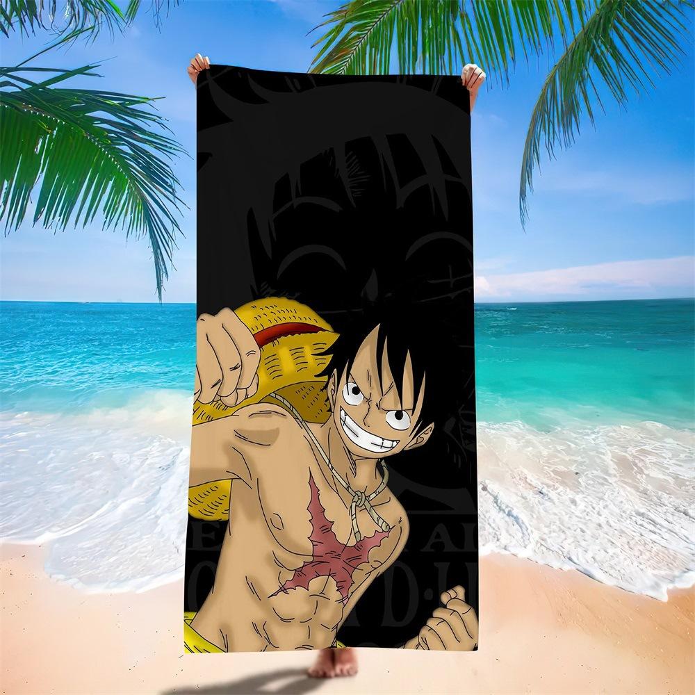 New Anime Character Printed Microfiber Beach Towel Quick Dry Water Absorbent Bath Towel