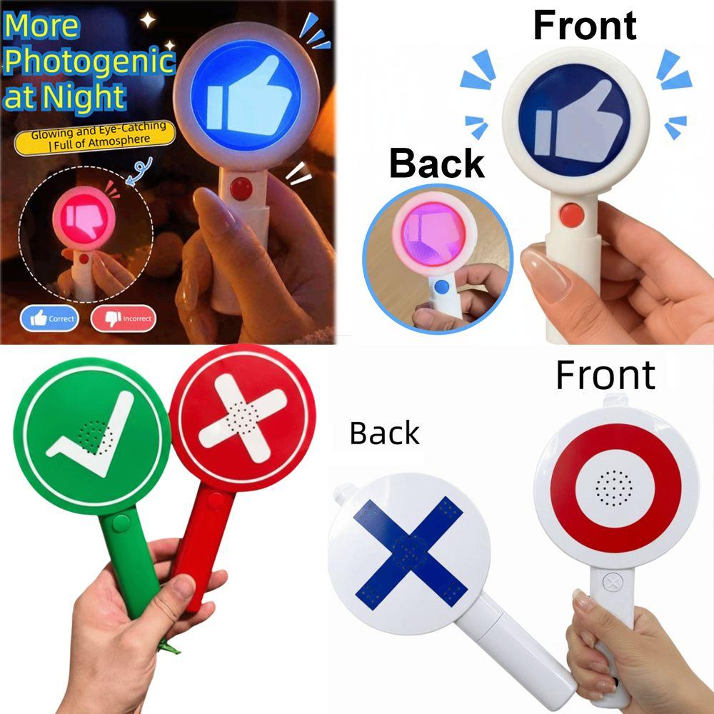 Double-Sided Hold Up The Sign Electronic Hand Held Response Card Office Party