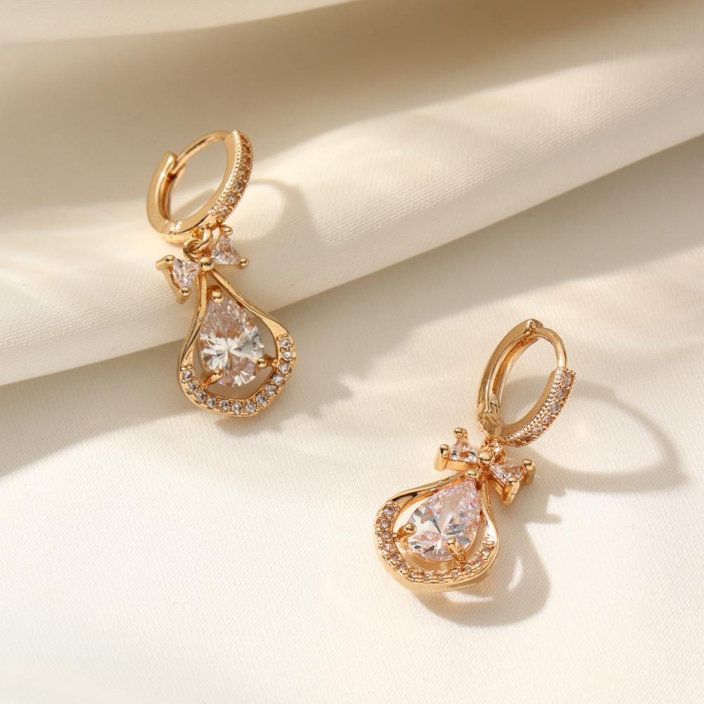 Модные серьги-бабочки с подвесками для женщин, серьги с кубическим цирконием, ювелирные изделия, аксессуары для вечеринок