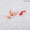 1Pcs Mini Simulation Fish Carp Toy Ornaments Animal Model Mini Goldfish DIY Decorative Doll Home Decoration