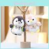 Super Soft Short Plush Penguin Stuffed Animal Doll Cute Keyring Pendant For Gifts