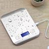 Цифровые весы с USB-зарядкой из нержавеющей стали, высокоточные кухонные пищевые весы для приготовления пищи и выпечки, от 1 г до 10 кг