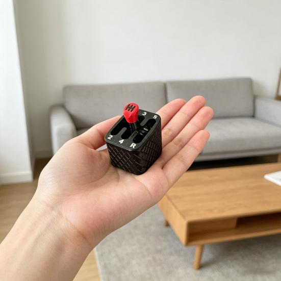 3D Printed Gear Shift Fidget Toy 6 Speed Mini Gear Shifter Stress Relief Desk Toy Small Manual Transmission Stick Car Shifter Accessories