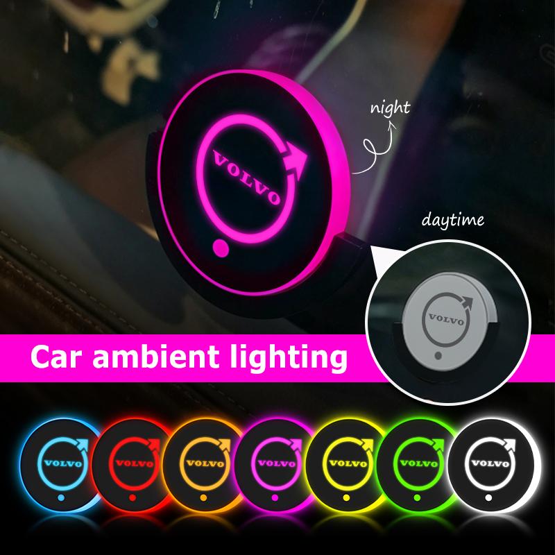 For Volvo Car Triangle Window Ambient Light Car Rear Window Atmosphere Lamp AWD XC60 S40 XC40 XC90 C30 C70 S60 S80 S90 T6 V40