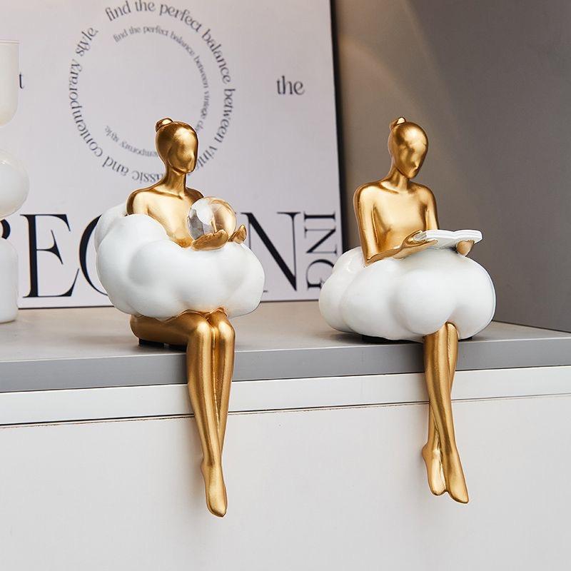 Абстрактная фигурка балерины в облаках для стола – креативное украшение для дома и кабинета