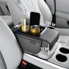 Узкий кожаный перезаряжаемый коврик на консоль автомобиля с подстаканником и отделением для телефона