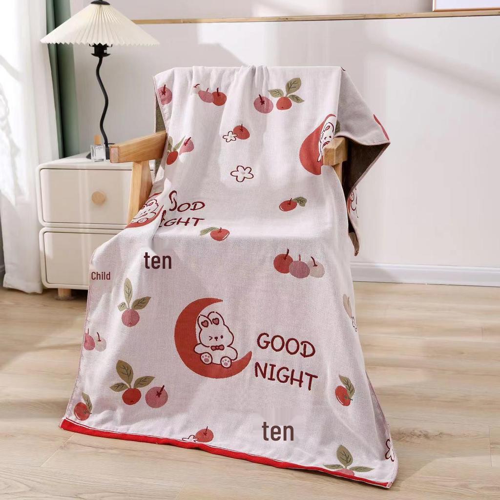 Multi-Layer Gauze Bath Towel Blanket, 160x80cm, All-Season, Versatile Adult/Couple Use