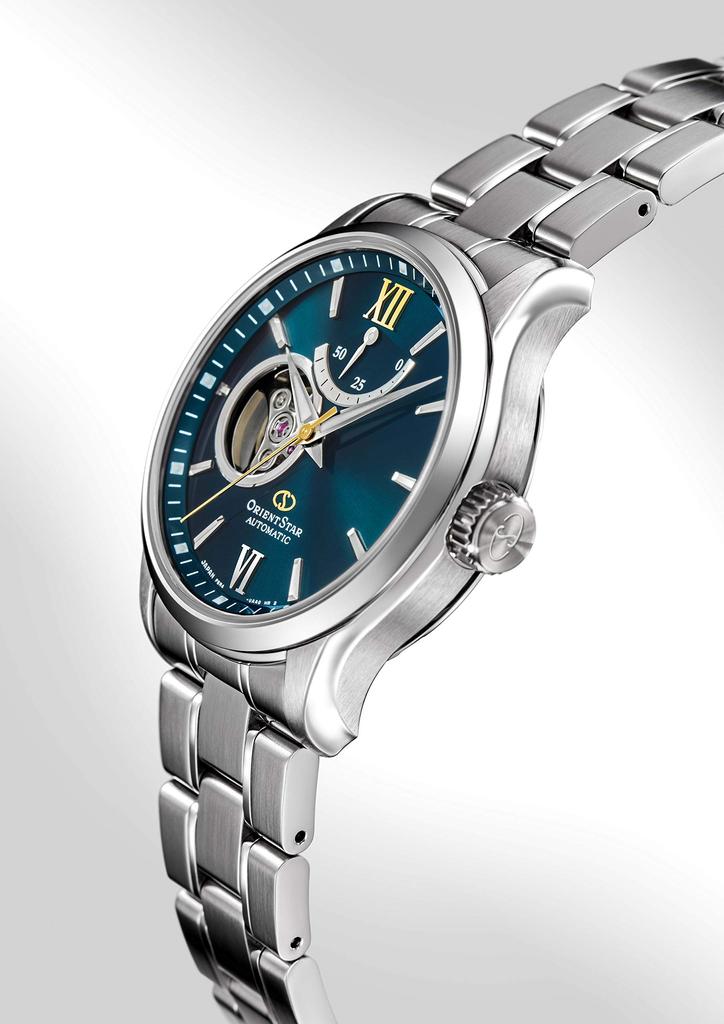 ORIENT STAR Automatic Watch Mechanical Made In Japan Domestic Warranty Open Heart Green [Orient Star] Semi-skeleton 2-year Manufacturer's RK-AT0003E