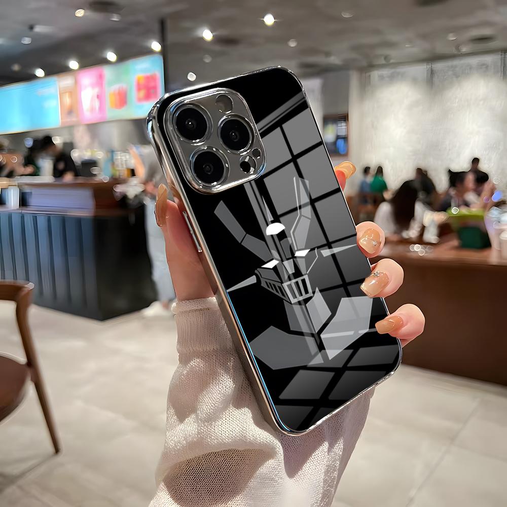 Аниме M-Мазингер Z Чехол для телефона для IPhone 17 Pro Max 15 Pro 16 14 Plus 12 13 Mini 11 Pro Ударопрочный Гальванизированный Стеклянный Чехол