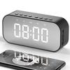 Светодиодный Беспроводной Bluetooth Динамик Зеркальный Экран Будильник
