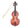 Miniature Bass Hanging Ornament Basswood Elegant Bass Hanging Ornament Decoration for Home Bookshelf