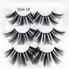 Thick Long Dramatic Handmade 3D Soft Mink Hair Eyelashes Extension 25mm Lashes False Eyelashes