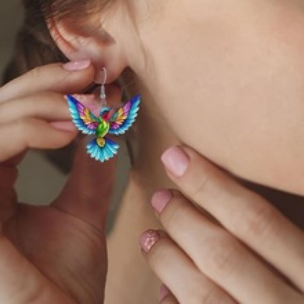 Элегантные серьги-колибри, очаровательные и очаровательные серьги-подвески